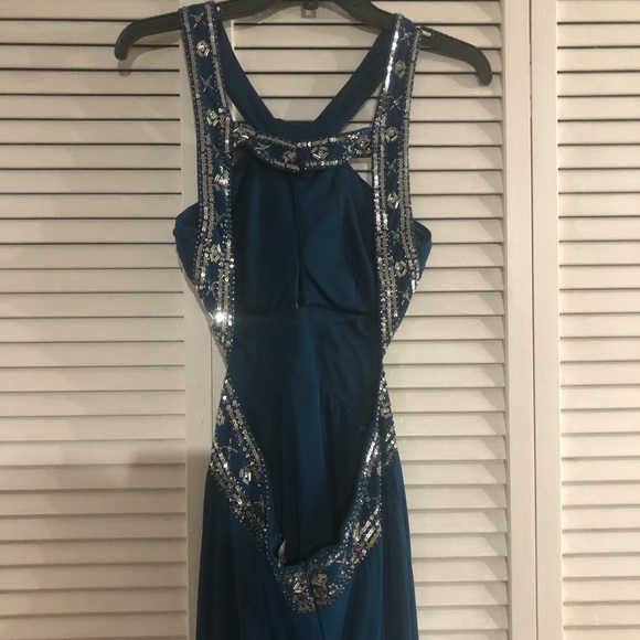 Blue Prom Dress - Picture 5 of 8